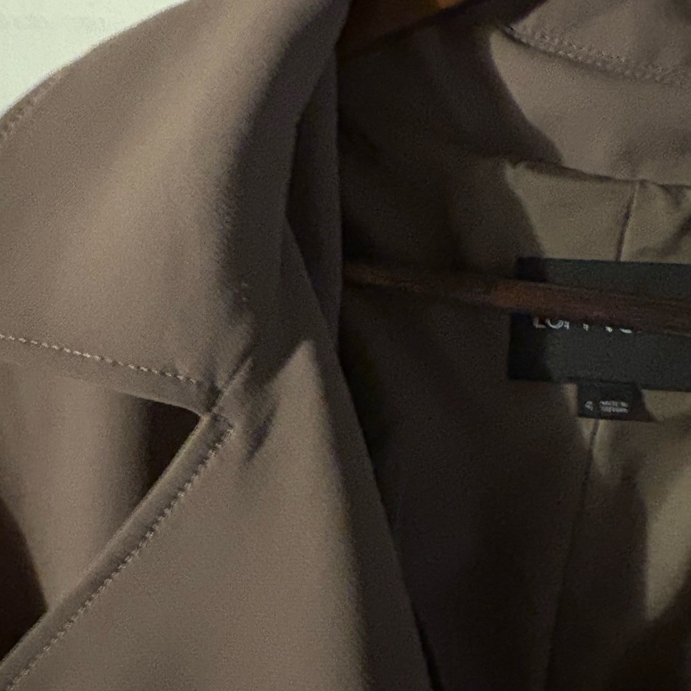 Loft Versa  Slim Lapel Trench in Taupe Brown - Picture 4 of 4